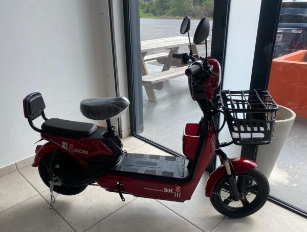 Red Electric E-Bike Scooter - Image 2